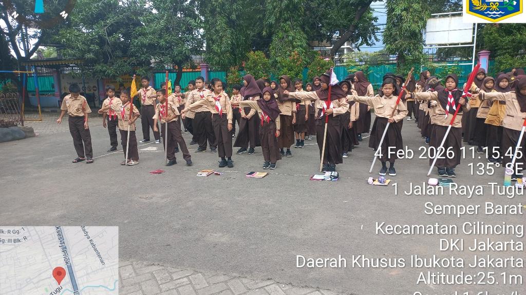 Foto ekskul Pramuka siaga dan penggalang